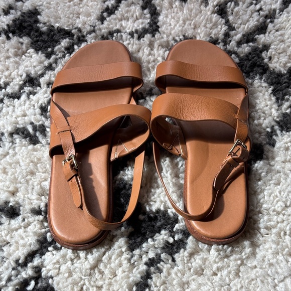 Cole Haan Tan Leather Sandals - Picture 2 of 6